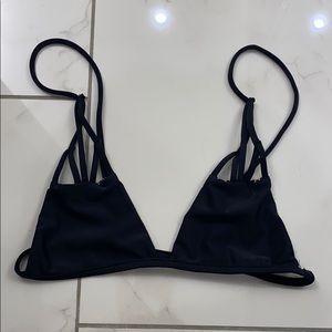 Black Strappy Bikini Top